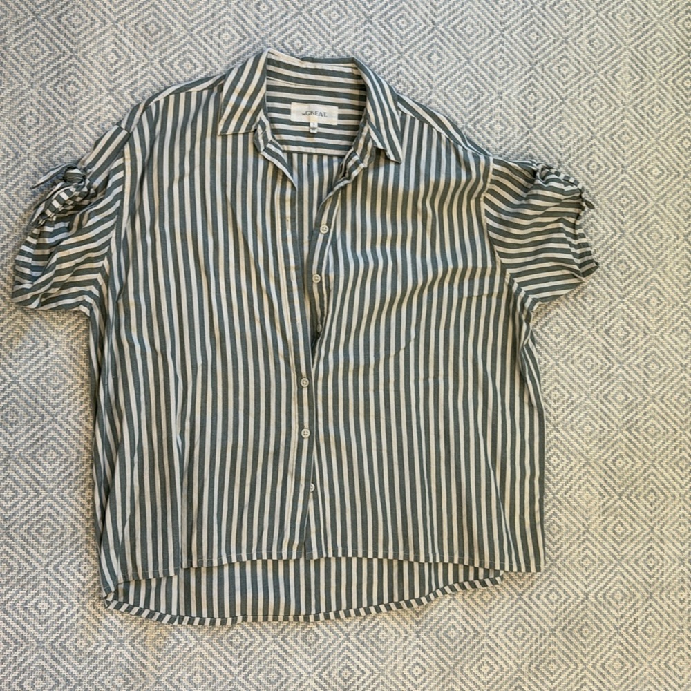 The Great striped button down